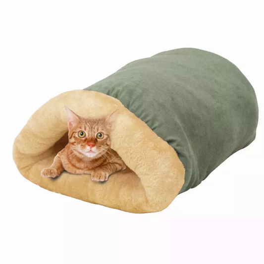 GOOPAWS 4 in 1 Self Warming Burrow Pet Bed