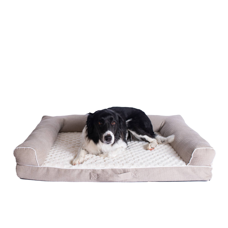 Medium Bolstered Pet Bed Cushion W Memory Foam By Armarkat