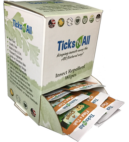 All Natural Flea and Tick Wipes 4-Dogs